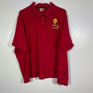 Looney Tunes Woman, Tweety Bird Attitude Embroidered Polo Similar to Size 22W/24
